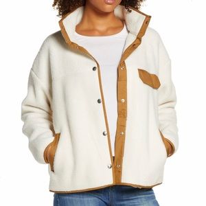 The North Face Cragmont Fleece Jacket, White and Brown, Size XXL
